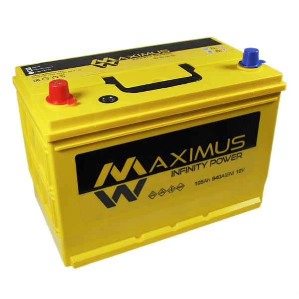 Автомобільний акумулятор MAXIMUS Asia smf (N70) 105Ah 940A L+ 566125885125 фото