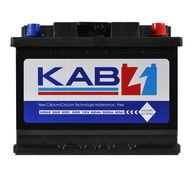 Автомобильный аккумулятор KAB Blue SMF (L2) 62Ah 550A R+ 566125885293 фото