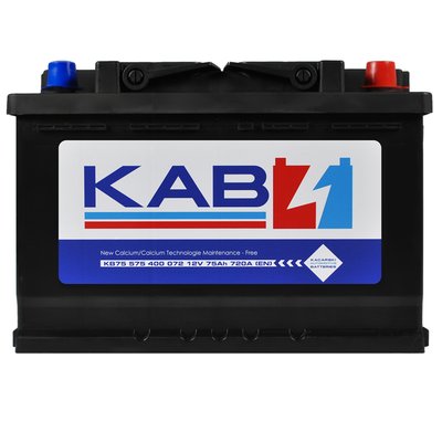 Автомобильный аккумулятор KAB Blue SMF (L3) 75Ah 720A R+ 566125885299 фото
