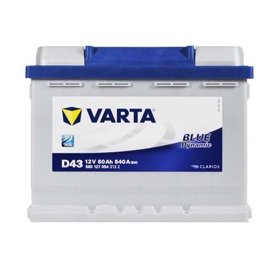 Автомобильный аккумулятор VARTA Blue Dynamic 60Ah 540A L+ (левый +) D43 564958891355 фото