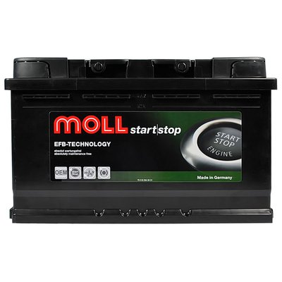 Автомобільний акумулятор MOLL EFB (Lb4) 75Ah 760A R+ 566125885264 фото