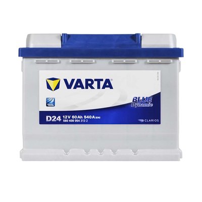 Автомобильный аккумулятор VARTA Blue Dynamic 60Ah 540A R+ (правый +) D24 564958891356 фото