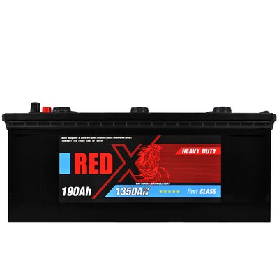 Автомобильный аккумулятор RED X (690 13) (D5) 190Ah 1350A L+ 566125886214 фото