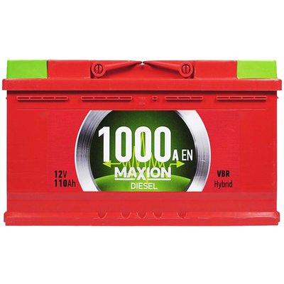 Автомобільний акумулятор MAXION Diesel 110Ah 1000A R+ (правий +) MF L5 564958892576 фото