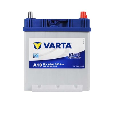 Автомобільний акумулятор VARTA Blue Dynamic Asia 40Ah 330A R+ (правий +) A13 564958891363 фото