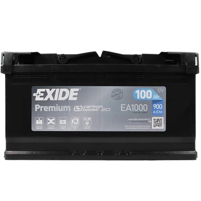 Автомобильный аккумулятор EXIDE Premium (EA1000) 100Аh 900Ah R+ 566125885166 фото