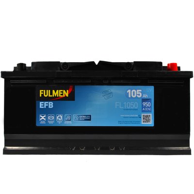Автомобільний акумулятор FULMEN (FL1050) Start-Stop EFB (L6) 105Ah 950A R+ 566125885196 фото