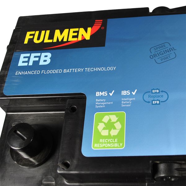 Автомобільний акумулятор FULMEN (FL1050) Start-Stop EFB (L6) 105Ah 950A R+ 566125885196 фото
