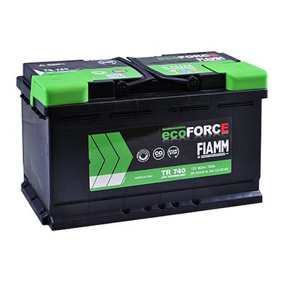 Автомобільний акумулятор FIAMM Ecoforce AFB 80Аh 740А R+ (правий +) 6СТ 564958885880 фото