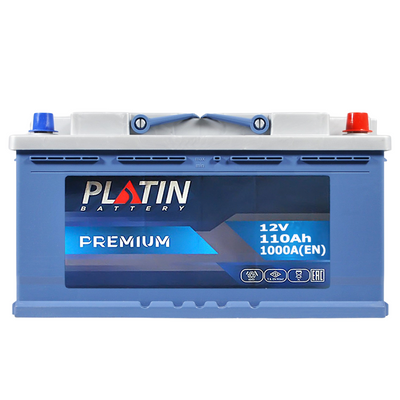 Автомобильный аккумулятор PLATIN Premium 110Ah 1000A R+ (правый +) MF L5 564958893473 фото