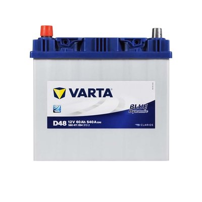 Автомобильный аккумулятор VARTA Blue Dynamic Asia 60Ah 540A L+ (левый +) D48 564958891389 фото