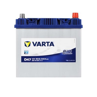 Автомобильный аккумулятор VARTA Blue Dynamic Asia 60Ah 540A R+ (правый +) D47 564958891357 фото