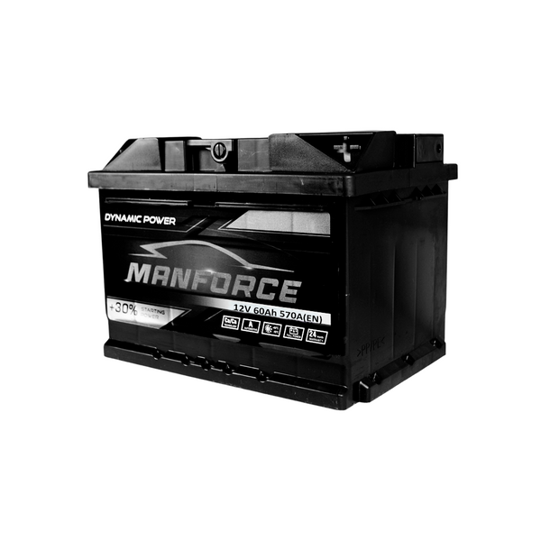 Автомобільний акумулятор MANFORСE 60Ah 570A R+ (правий +) MF L2 564958892386 фото
