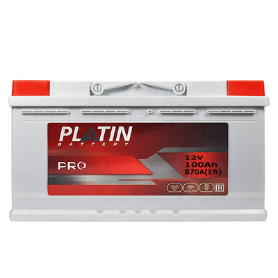 Автомобильный аккумулятор PLATIN Pro 100Ah 870A R+ (правый +) MF L5 564958893474 фото
