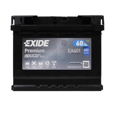 Автомобильный аккумулятор EXIDE Premium (EA601) 60Аh 600Ah L+ 566125885167 фото