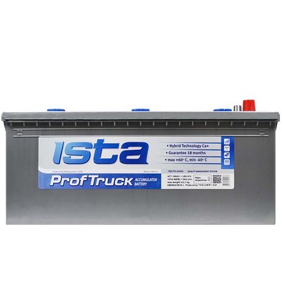 Автомобильный аккумулятор ISTA Pr. Truck 180Аh 1050А L+ (левый +) 566125882987 фото