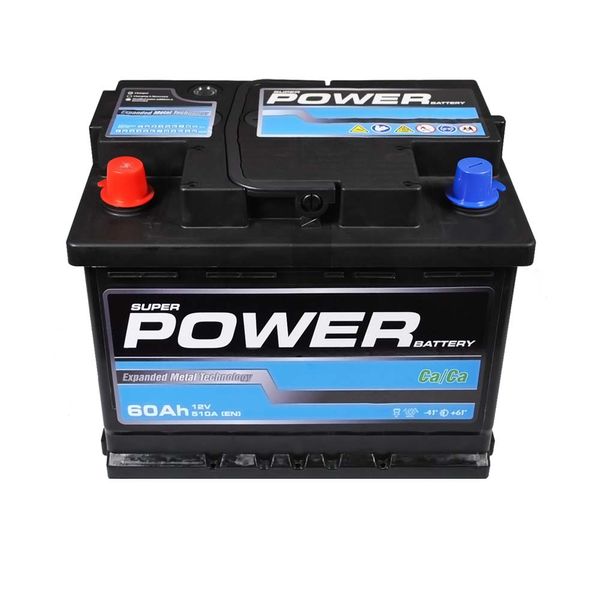 Автомобільний акумулятор POWER Black 60Ah 510A L+ (лівий +) L2 MF 564958894529 фото