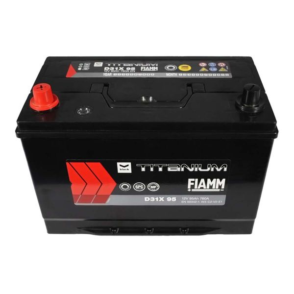 Автомобільний акумулятор FIAMM Titanium Black Asia 95Аh 760А L+ (лівий +) D31 564958893606 фото