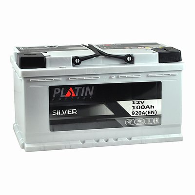 Автомобильный аккумулятор PLATIN Silver 100Ah 920A R+ (правый +) MF 564958891264 фото