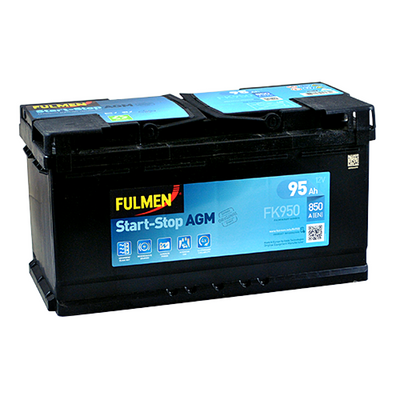 Автомобільний акумулятор FULMEN Start-Stop AGM 95Ah 850A R+ (правий +) 564958886013 фото