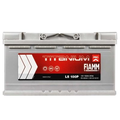 Автомобильный аккумулятор FIAMM Titanium Pro 100Аh 870А R+ (правый +) 564958885819 фото