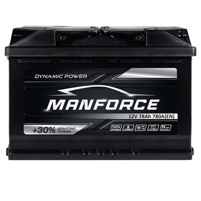 Автомобільний акумулятор MANFORСE 78Ah 780A R+ (правий +) MF L3 564958892381 фото