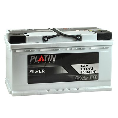 Автомобильный аккумулятор PLATIN Silver 110Ah 960A R+ (правый +) MF 564958891322 фото