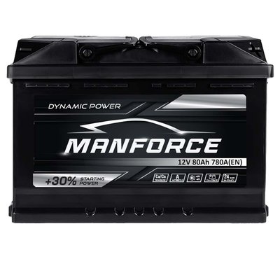 Автомобильный аккумулятор MANFORСE 80Ah 780A R+ (правый +) MF L3 564958892353 фото