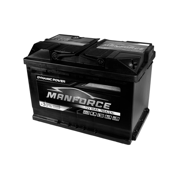 Автомобільний акумулятор MANFORСE 80Ah 780A R+ (правий +) MF L3 564958892353 фото
