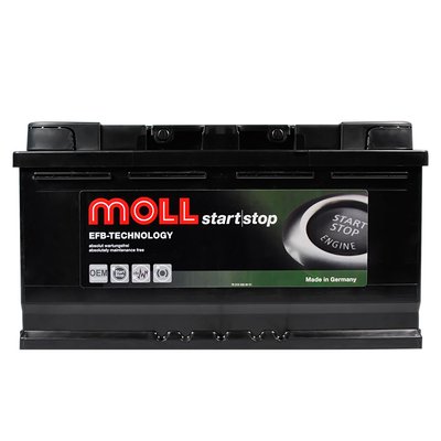 Автомобильный аккумулятор MOLL EFB (L5) 95Ah 900A R+ (правый +) 566125883017 фото