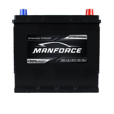Автомобільний акумулятор MANFORСE Asia smf (D23) 65Ah 650A R+ 566125885128 фото