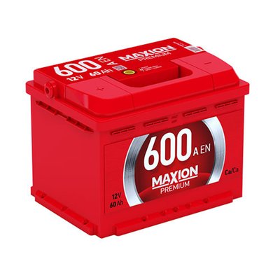 Автомобильный аккумулятор MAXION Premium 60 Аh 600A L+ (левый +) 564958887170 фото