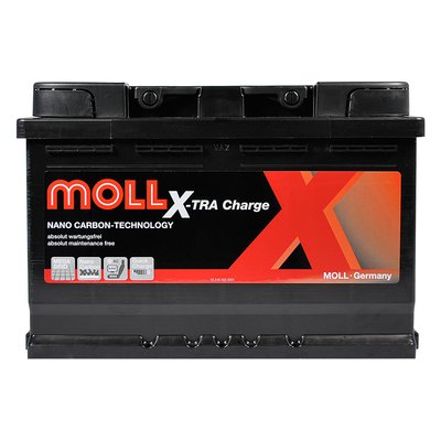 Автомобильный аккумулятор MOLL X-Tra Charge (L3) 75Ah 720A R+ (правый +) 566125883020 фото