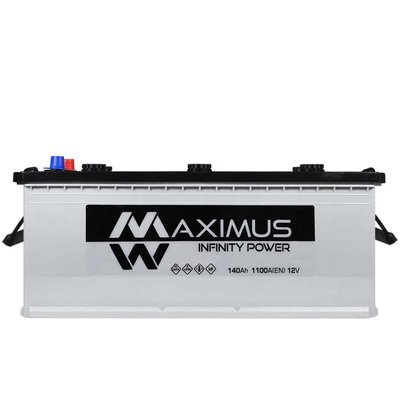 Автомобільний акумулятор MAXIMUS 140Ah 1100A L+ (лівий +) MF D4A 564958893537 фото