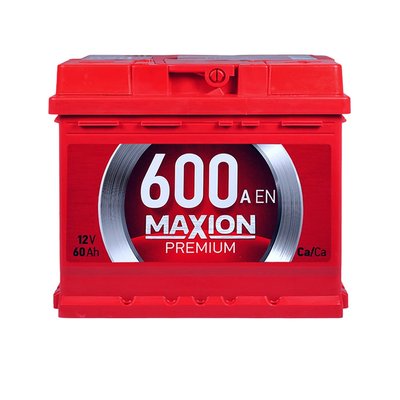 Автомобільний акумулятор MAXION Premium 60Аh 600A L+ (лівий +) TR L2 564958892447 фото