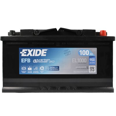 Автомобильный аккумулятор EXIDE (EL1000) Start-Stop EFB 100Аh 900A R+ 566125885163 фото