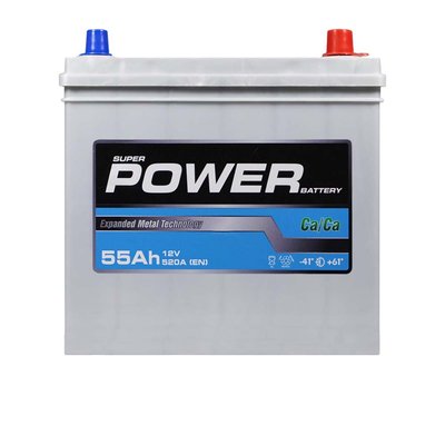 Автомобільний акумулятор POWER Silver Asia 55Ah 520A R+ (правий +) NS60 SMF н. до. 564958894556 фото
