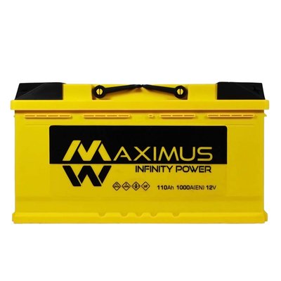 Автомобильный аккумулятор MAXIMUS 110Ah 1000A R+ (правый +) MF L5 564958893505 фото
