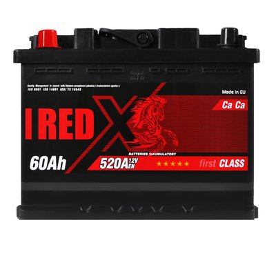 Автомобільний акумулятор RED X (555 81) (L2) 60Ah 520A L+ 566125885431 фото
