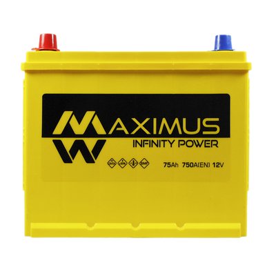 Автомобильный аккумулятор MAXIMUS Asia smf (N50) 75Ah 750A L+ 566125885126 фото